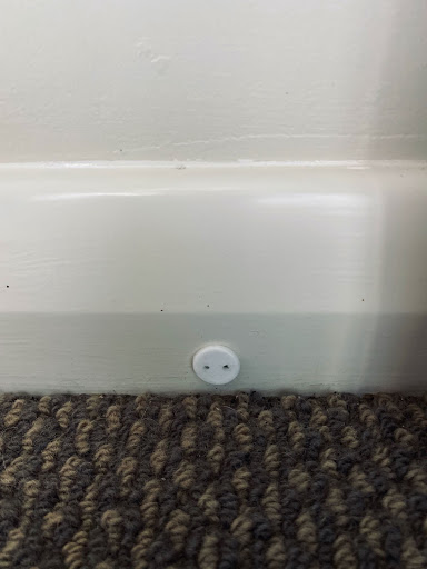 Small and discrete Mdu Moisture Probe installed to help sell a plaster clad house